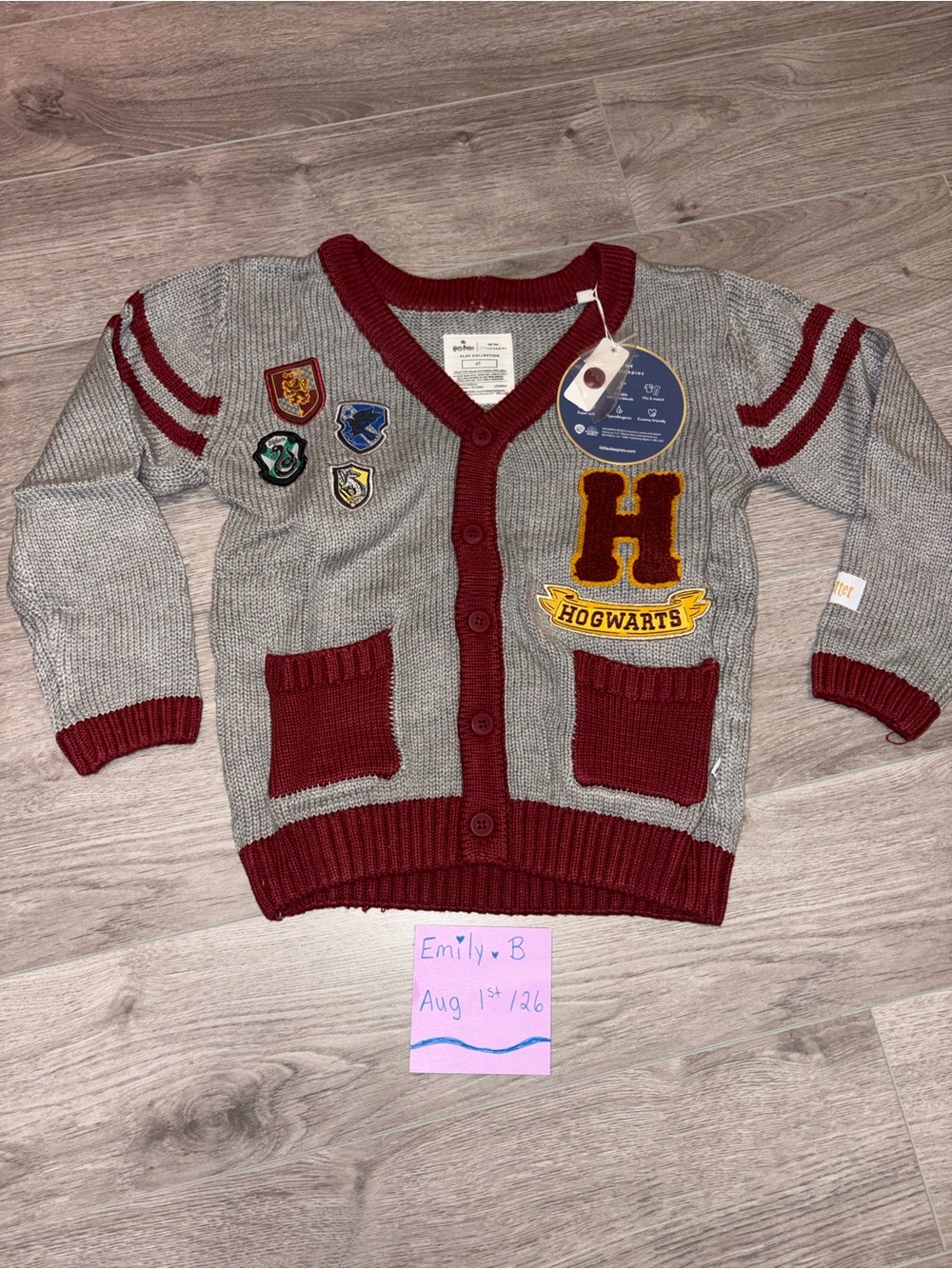 Little Sleepies Harry Potter Cardigan 4T